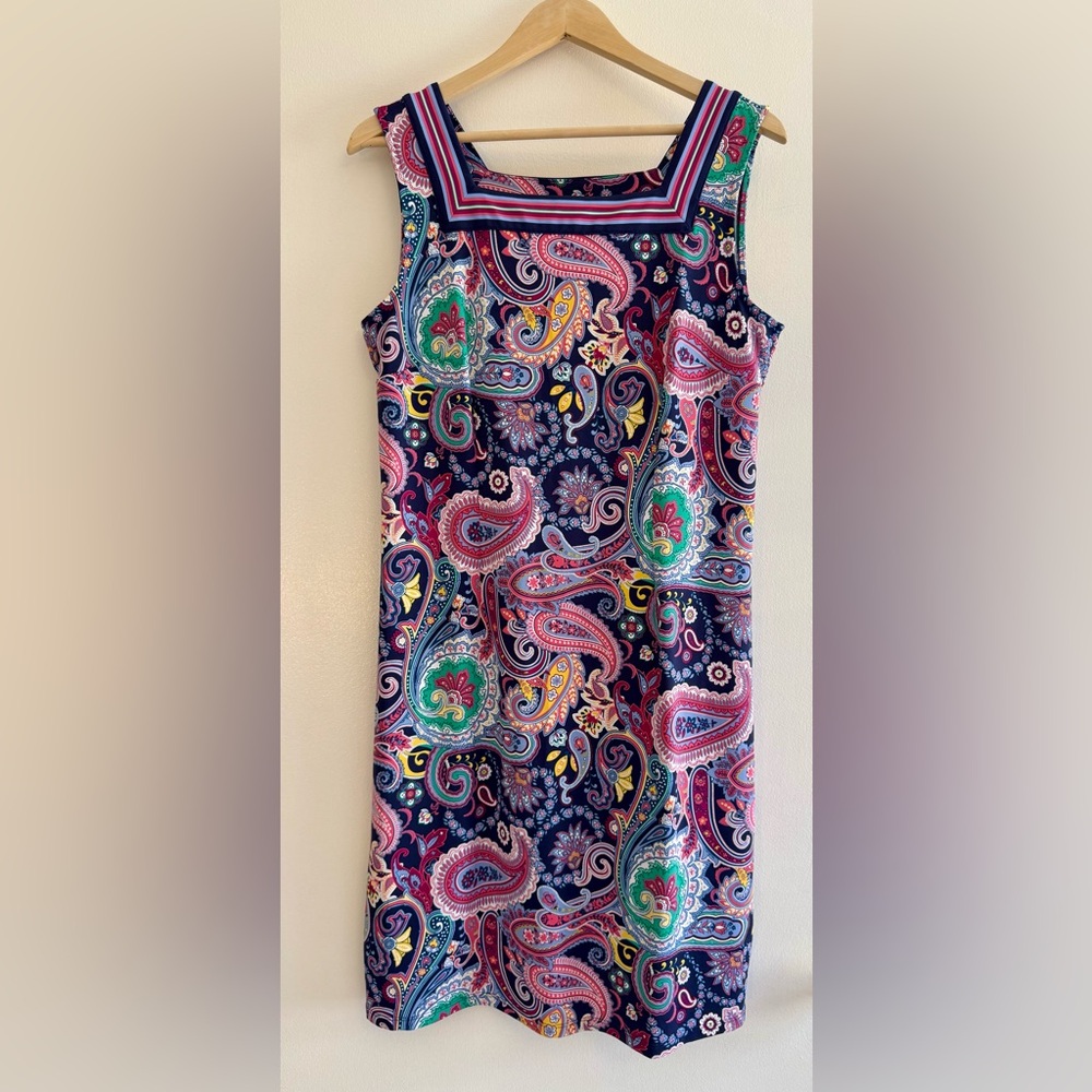Talbots Multicolor Paisley Mini Dress